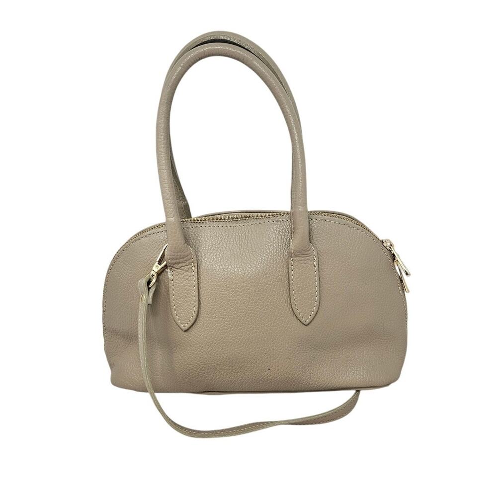 Borse in Pelle Italian Leather Satchel Bag Minimalist Tan Neutral Crossbody